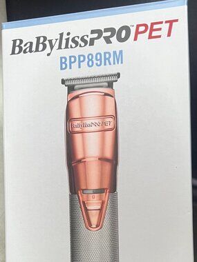 BabylissPro Pet Trimmer Grooming Tool Rose Gold Metal BPP89RM